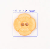 Abrikoos Bloem Knoop 12x12mm Knopen KNP00101